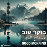 Good Morning in Hebrew, Arabic and English