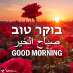 Good Morning in Hebrew, Arabic and English